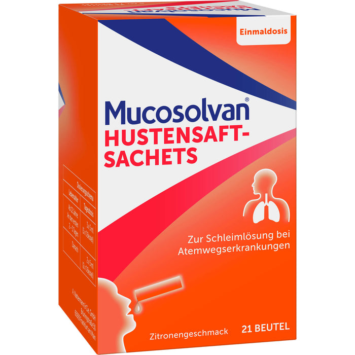MUCOSOLVAN Hustensaft-Sachets, 21 pc Sachets