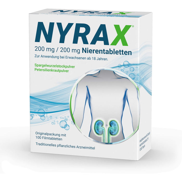 NYRAX 200 mg / 200 mg Nierentabletten, 100 pcs. Tablets