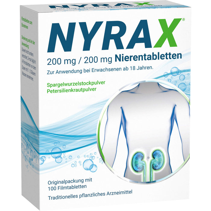 NYRAX 200 mg / 200 mg Nierentabletten, 100 pcs. Tablets
