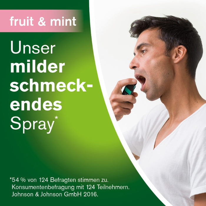 nicorette fruit & mint Spray zur Anwendung in der Mundhöhle, 2 pcs. Spray