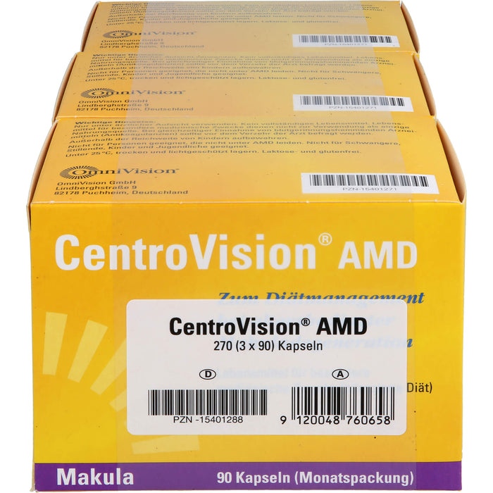 CentroVision AMD Kapseln bei altersbedingter Makuladegeneration, 270 St. Kapseln
