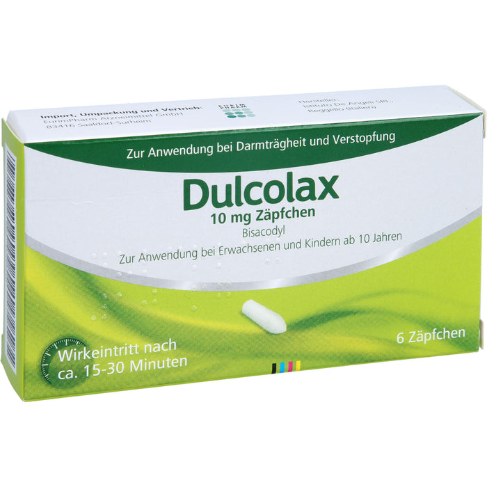 Dulcolax Zäpfchen Reimport EurimPharm, 5 pc Suppositoires