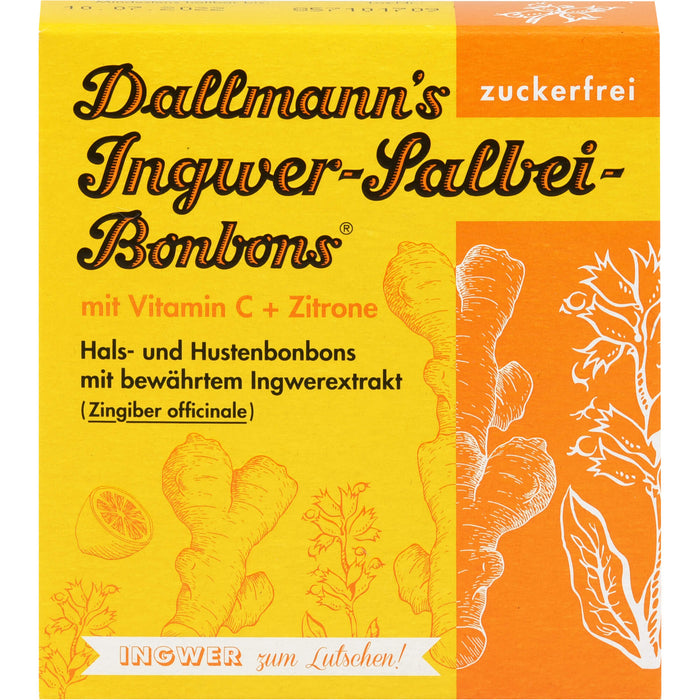 Dallmann's Ingwer Salbei Bonbons, 37 g Candies