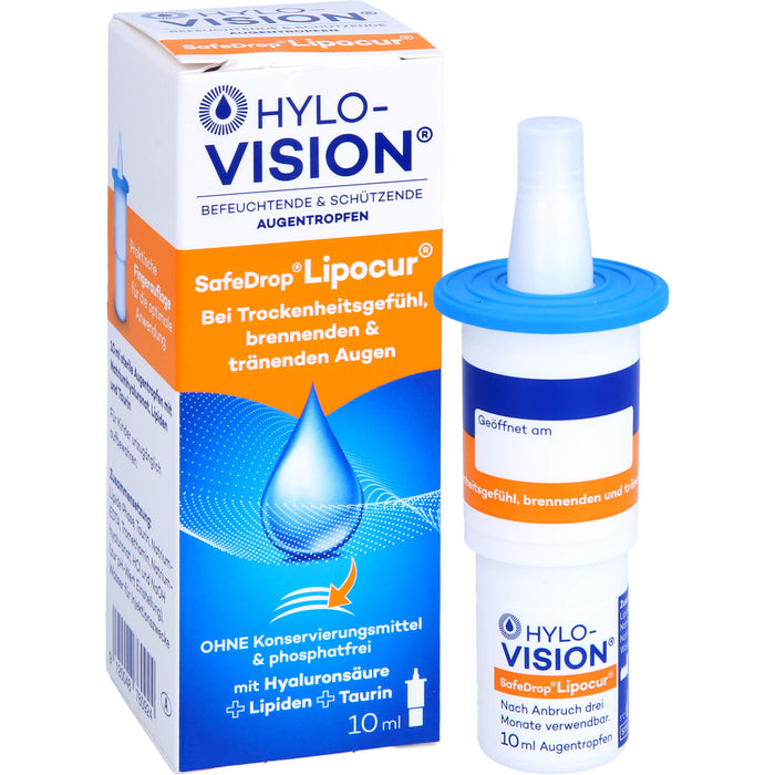 Hylo-Vision SafeDrop Lipocur, 10 ml Solution