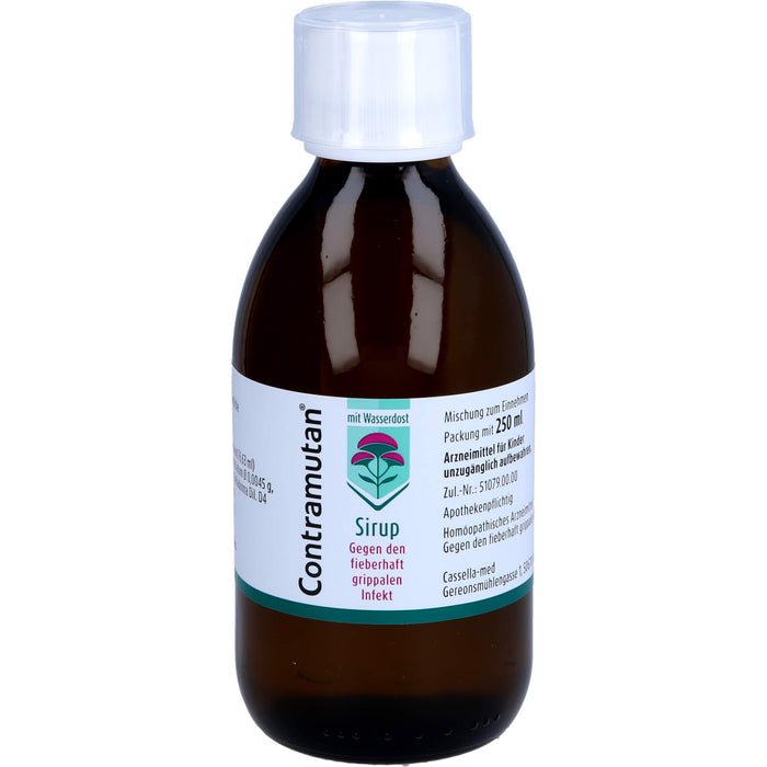 Contramutan Sirup Mischung gegen den fieberhaft grippalen Infekt, 250 ml Solution