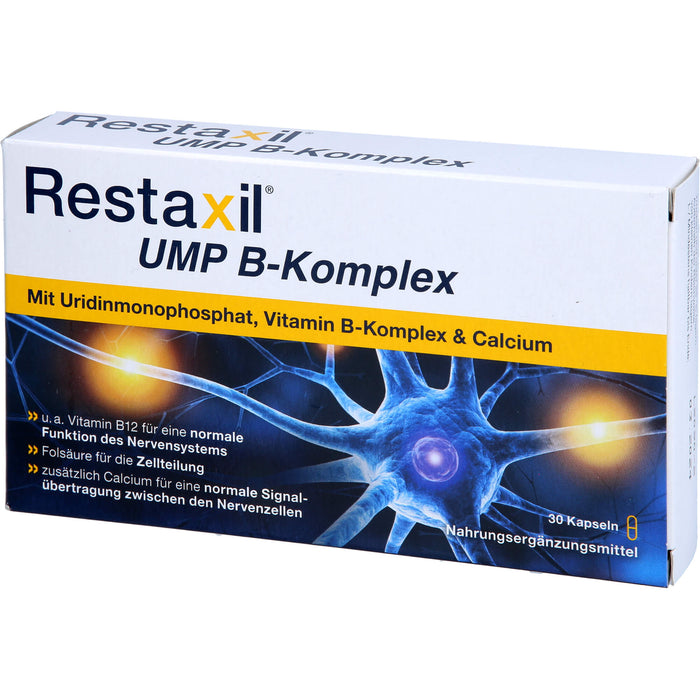Restaxil UMP B-Komplex Kapseln für eine normale Funktion des Nervensystems, 30 St. Kapseln