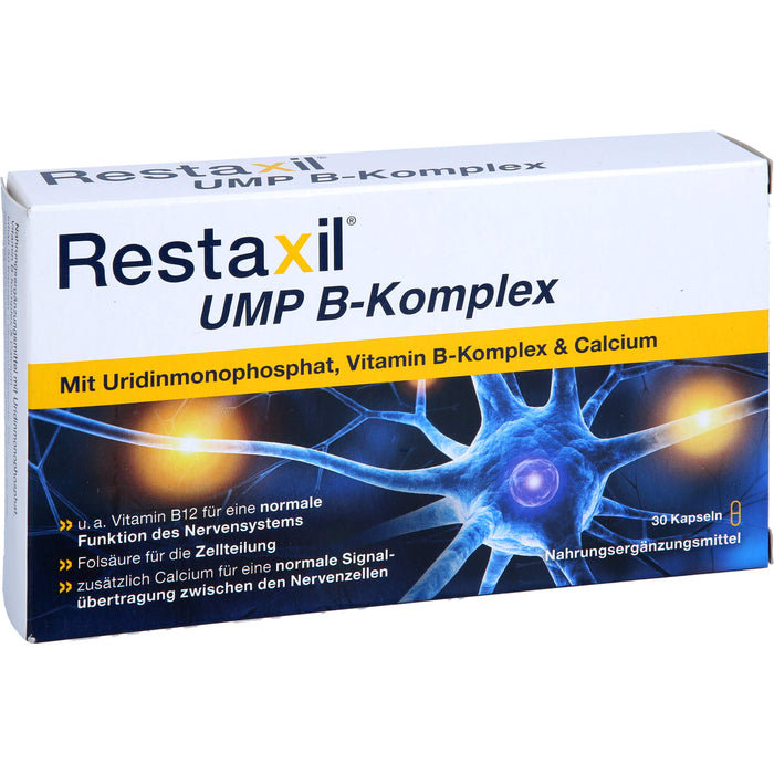 Restaxil UMP B-Komplex Kapseln für eine normale Funktion des Nervensystems, 30 St. Kapseln