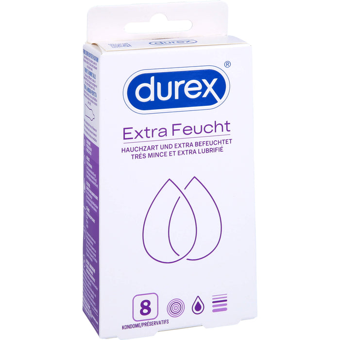 Durex Extra Feucht Kondome, 8 pc Préservatifs