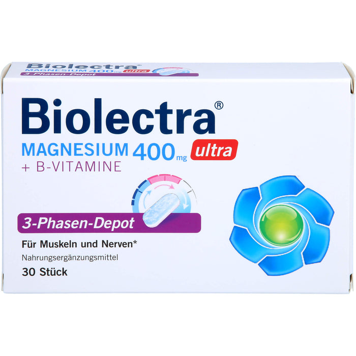 Biolectra Magnesium 400 mg ultra Tabletten, 30 pcs. Tablets