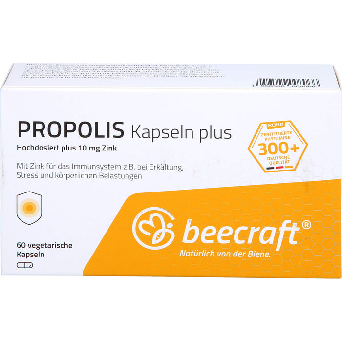beecraft Propolis Kapseln Plus hochdosiert, 60 pcs. Tablets
