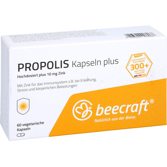 beecraft Propolis Kapseln Plus hochdosiert, 60 pc Tablettes