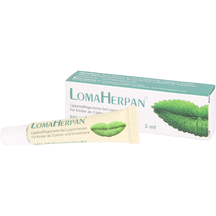 Lomaherpan Lippenpflegecreme mit Melissenextrakt, 5 ml Cream