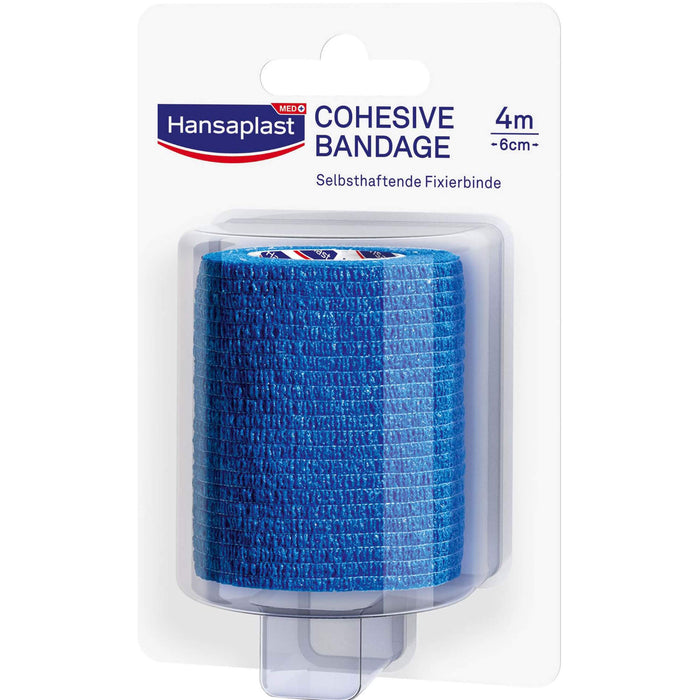 Hansaplast Selbsthaft. Fixierbinde blau 4mx6cm, 1 pcs. Bandage