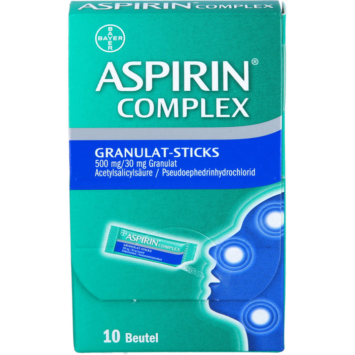 Aspirin Complex Granulat-Sticks 500 mg/30 mg Granulat, 10 pc Sachets