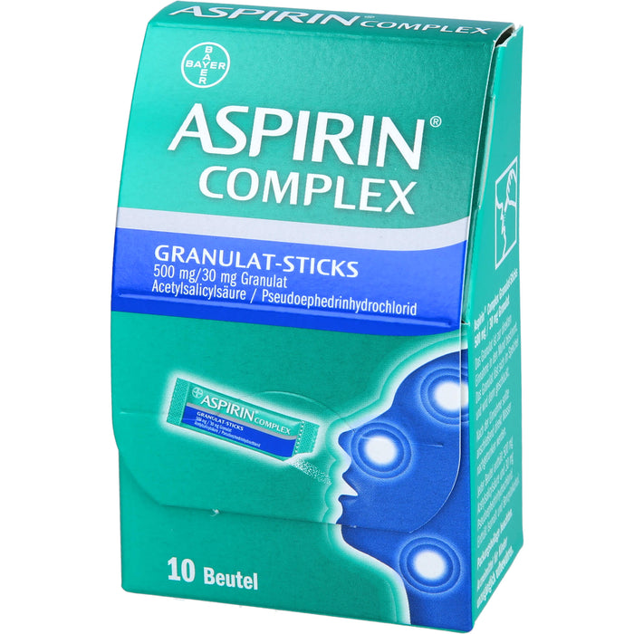 Aspirin Complex Granulat-Sticks 500 mg/30 mg Granulat, 10 pc Sachets