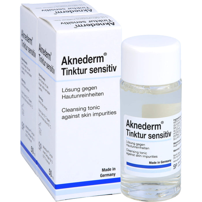 Aknederm Tinktur sensitiv Lösung gegen Hautunreinheiten, 100 ml Solution