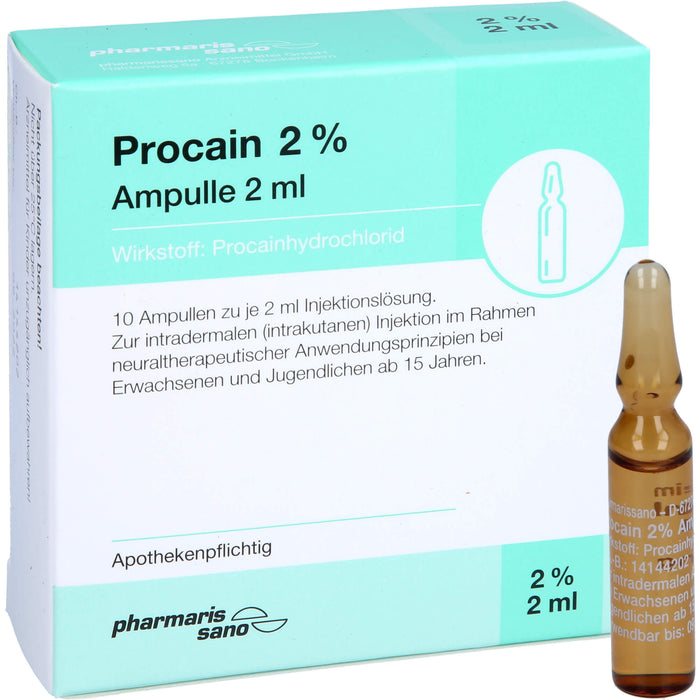 Procain Psano Amp 2%2ml, 10X2 ml ILO