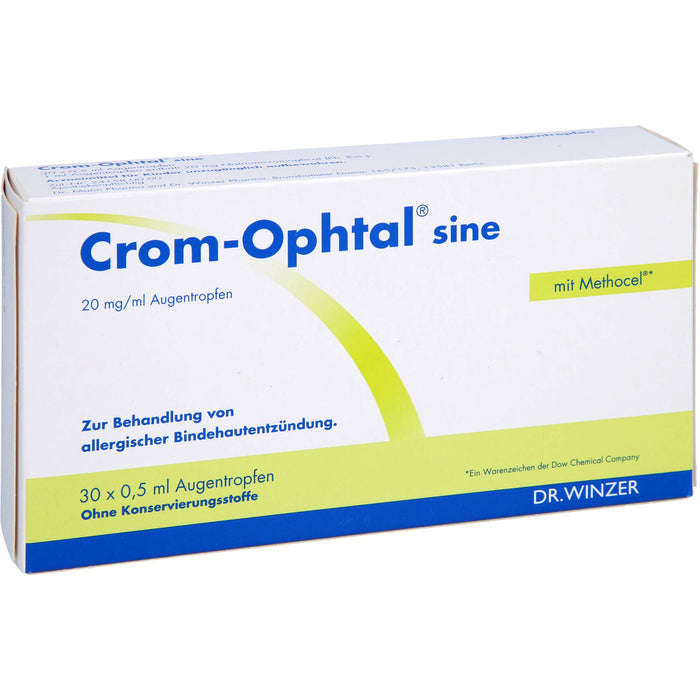 Crom-Ophtal® sine, 20 mg/ml Augentropfen, 30X0.5 ml ATR