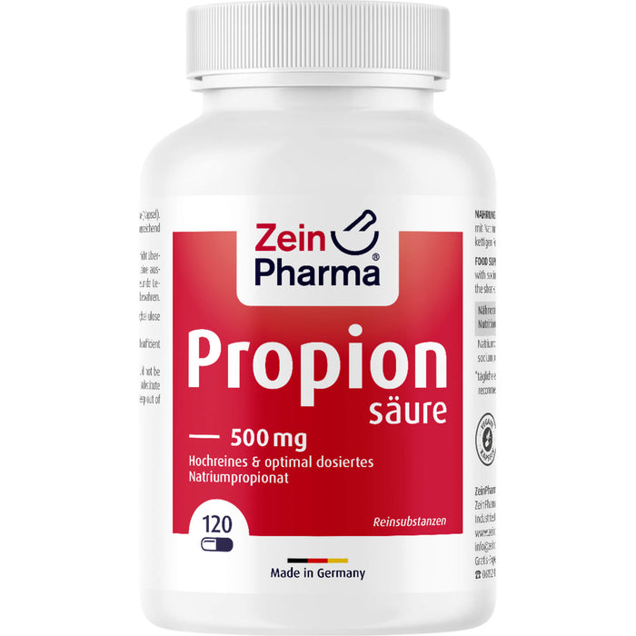 ZeinPharma Propionsäure 500 mg Kapseln, 120 pcs. Capsules