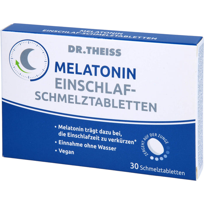 Dr. Theiss Melatonin Einschlaf-Schmelztabletten, 30 pc Tablettes