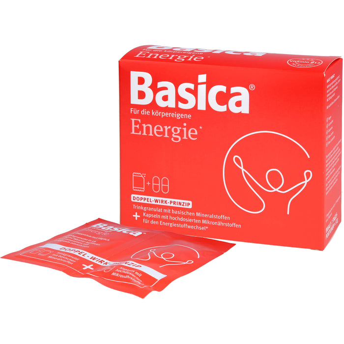 Basica Energie Trinkgranulat + Kapseln für 7 Tage für körpereigene Energie und geistige Leistungsfähigkeit, 7 pc Paquet combiné
