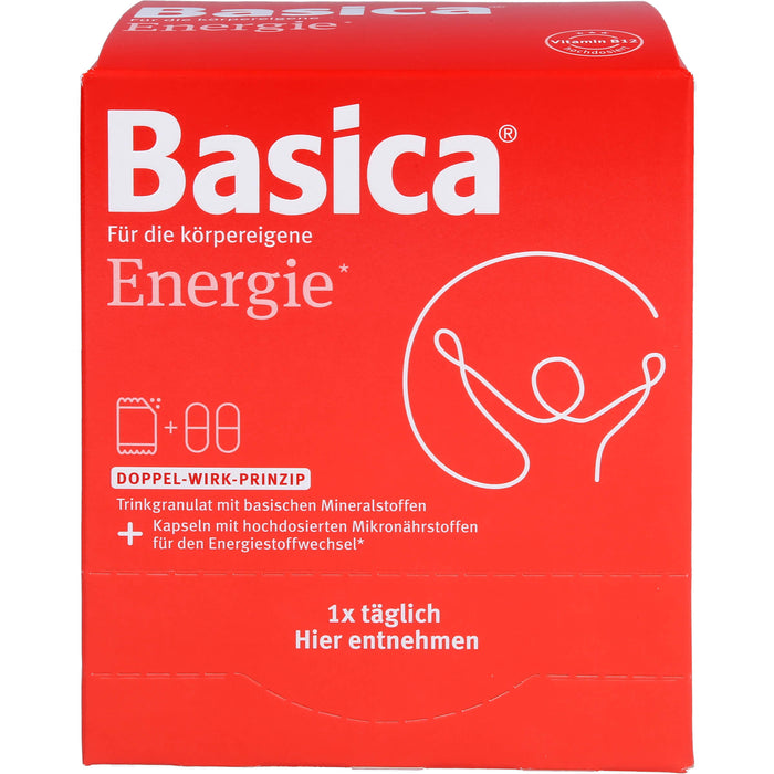 Basica Energie Trinkgranulat + Kapseln für 30 Tage für körpereigene Energie und geistige Leistungsfähigkeit, 30 pcs. Combipack