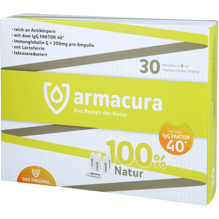 Armacura Lösung auf Colostrumbasis speziell zur Unterstützung des Immunsystems, 30 pc Ampoules
