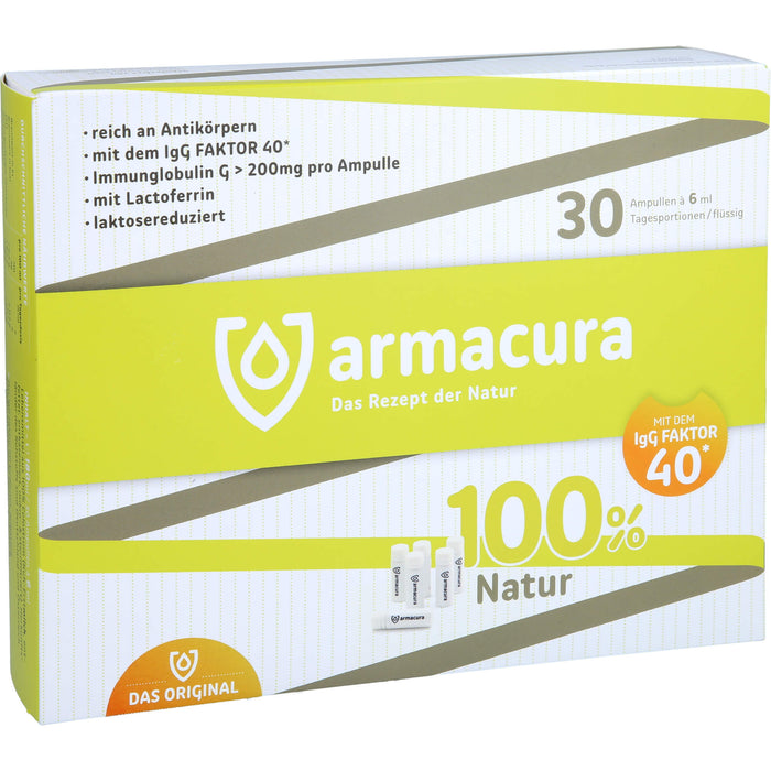 Armacura Lösung auf Colostrumbasis speziell zur Unterstützung des Immunsystems, 30 pc Ampoules