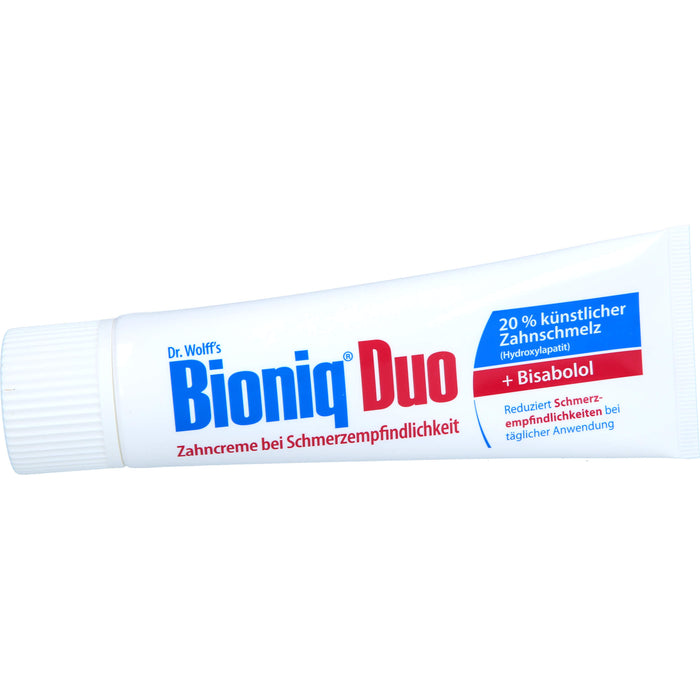 Bioniq Zahncreme Duo Schutz bei schmerzempfindlichen Zähnen, 75 ml Toothpaste