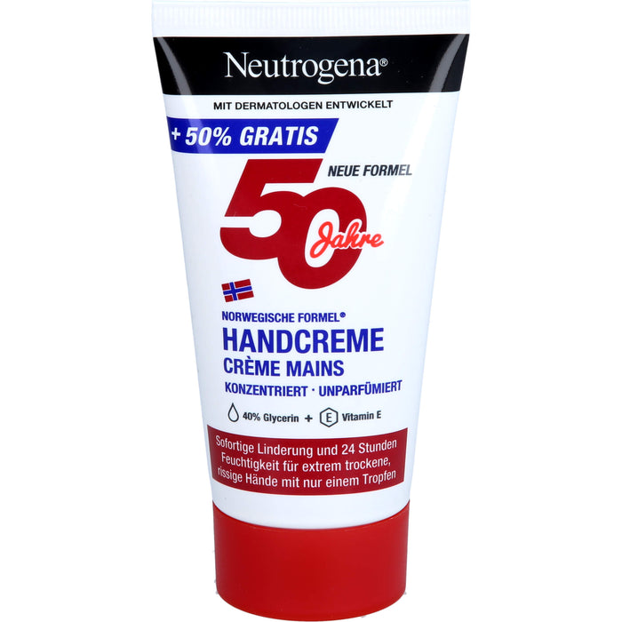 Neutrogena Norwegische Formel konzentrierte unparfümierte Handcreme, 75 ml Cream