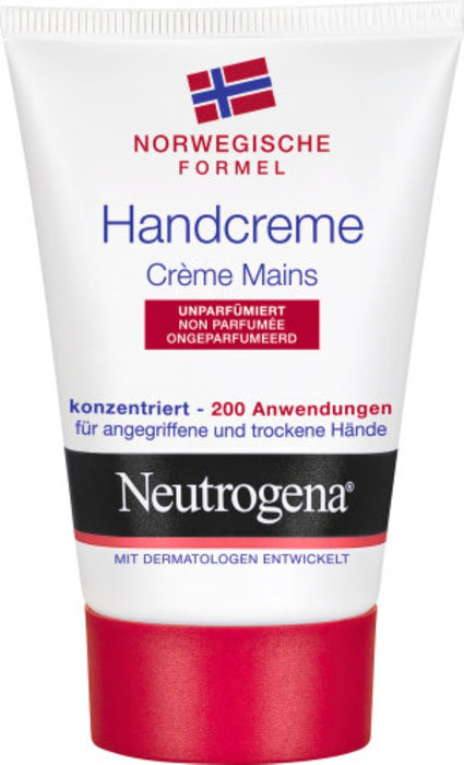 Neutrogena norwegische Form konzentrierte unparfümierte Handcreme für extrem trockene, rissige Hände, 50 ml Creme