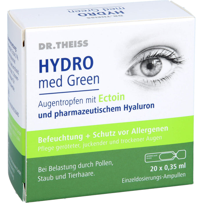DR. THEISS Hydro med Green Augentropfen mit Ectoin zur Befeuchtung, 20 pc Pipettes à dose unique