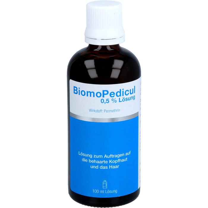 BiomoPedicul 0,5 % Lösung ur äußerlichen Behandlung des Kopfhaares bei Befall mit Kopfläusen, 200 ml Lösung