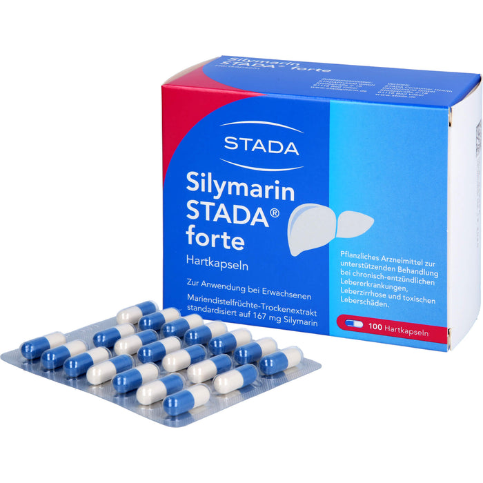 Silymarin STADA forte Hartkapseln bei Lebererkrankungen, 100 pcs. Capsules
