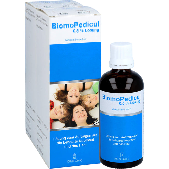 BiomoPedicul 0,5 % Lösung ur äußerlichen Behandlung des Kopfhaares bei Befall mit Kopfläusen, 200 ml Solution