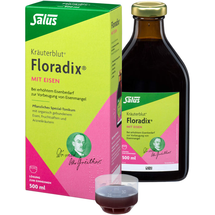 Floradix mit Eisen Lösung, 500 ml Solution