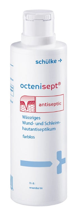 octenisept - wässriges Wund- und Schleimhautantiseptikum mit guter Verträglichkeit, schmerzfreier Anwendung und schneller Wirkung, 250 ml Solution