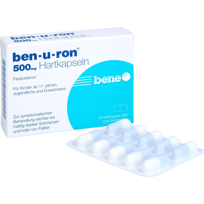 Ben-u-ron 500 mg Kapseln, 20 pcs. Capsules