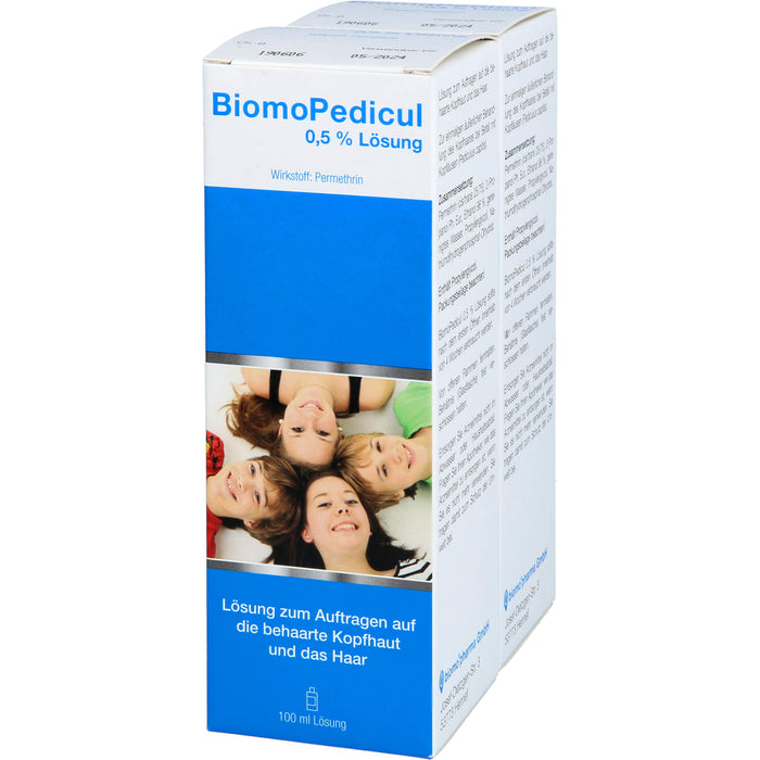 BiomoPedicul 0,5 % Lösung ur äußerlichen Behandlung des Kopfhaares bei Befall mit Kopfläusen, 200 ml Lösung
