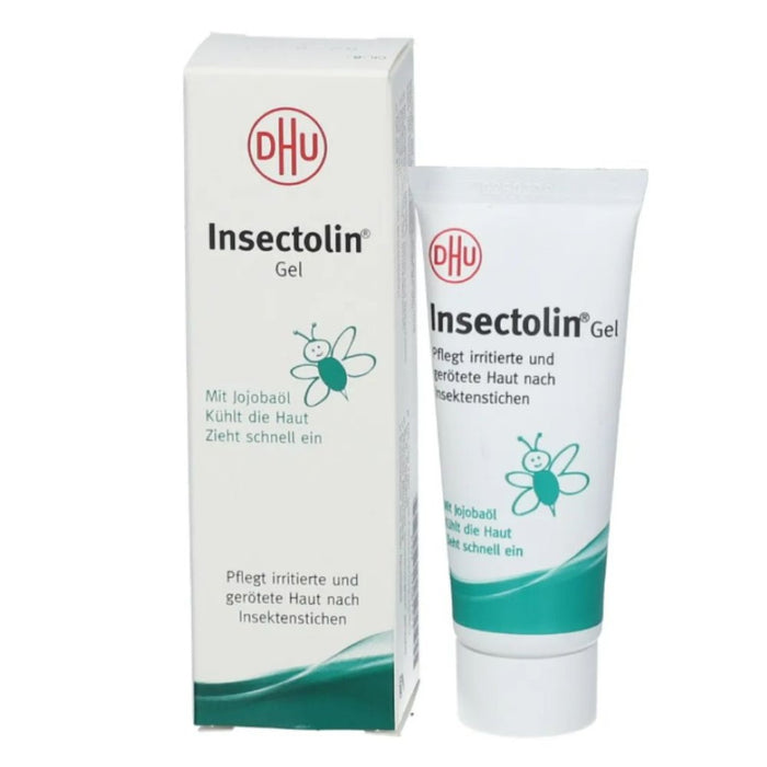 DHU Insectolin Gel pflegt irritierte und gerötete Haut nach Insektenstichen, 20 ml Gel
