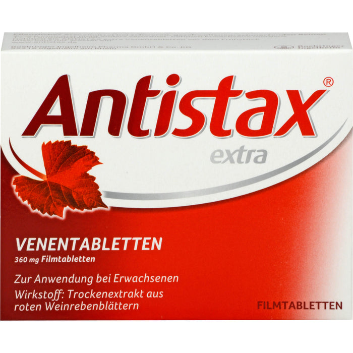 Antistax extra Venentabletten 360 mg bei schweren, geschwollenen, schmerzenden Beinen, 60 pcs. Tablets