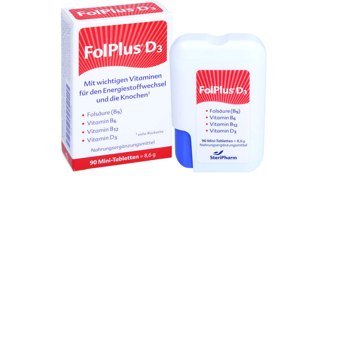 FolPlus + Vitamin D3 Mini-Tabletten, 90 pcs. Tablets