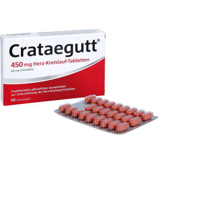 Crataegutt 450 mg Herz-Kreislauf-Tabletten, 50 pcs. Tablets
