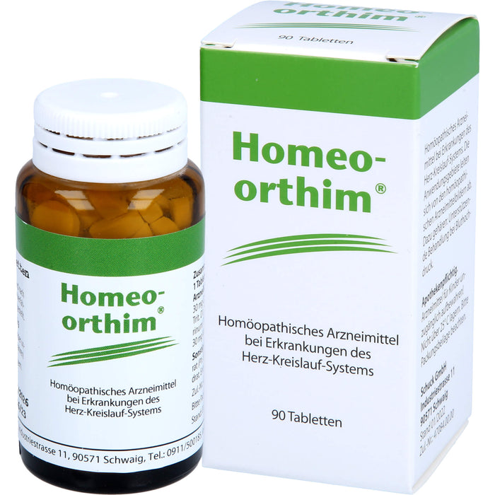 Homeo-orthim Tabletten bei Erkrankungen des Herz-Kreislauf-Systems, 90 St. Tabletten