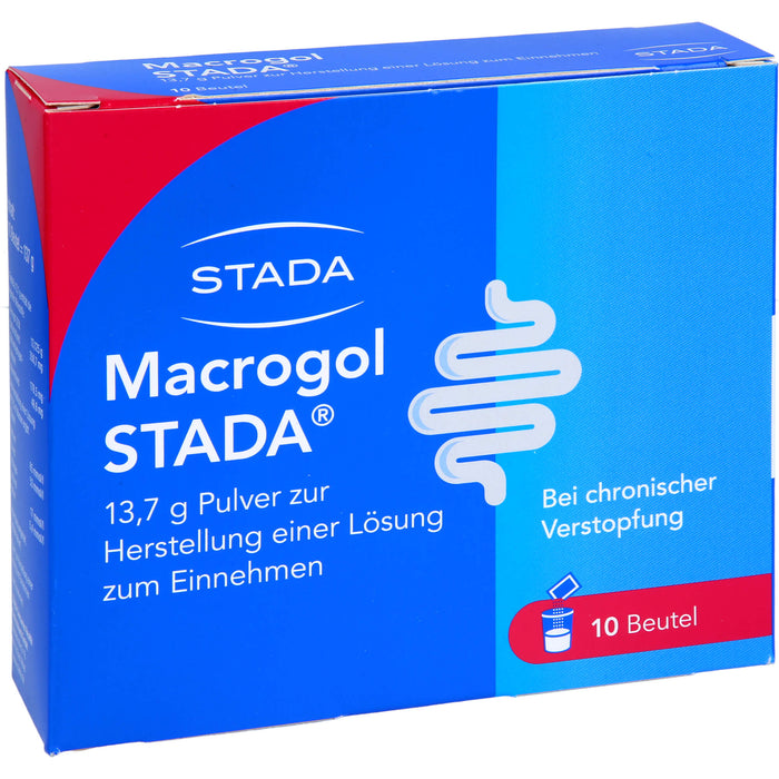STADA Macrogol 13,7 g Pulver bei chronischer Verstopfung, 10 pc Sachets