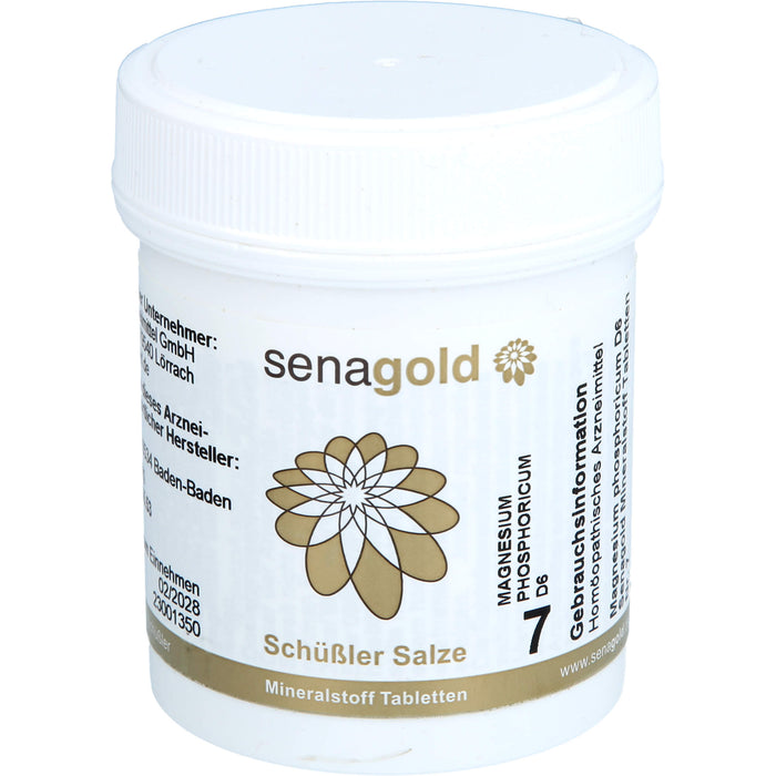 Senagold Schüßler Salze Nr. 7 Magnesium phosphoricum D6 Tabletten, 400 pcs. Tablets