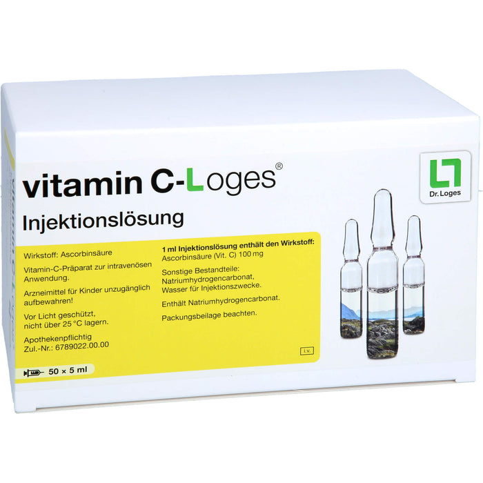 Vitamin C-Loges Injektionslösung, 50 pc Ampoules